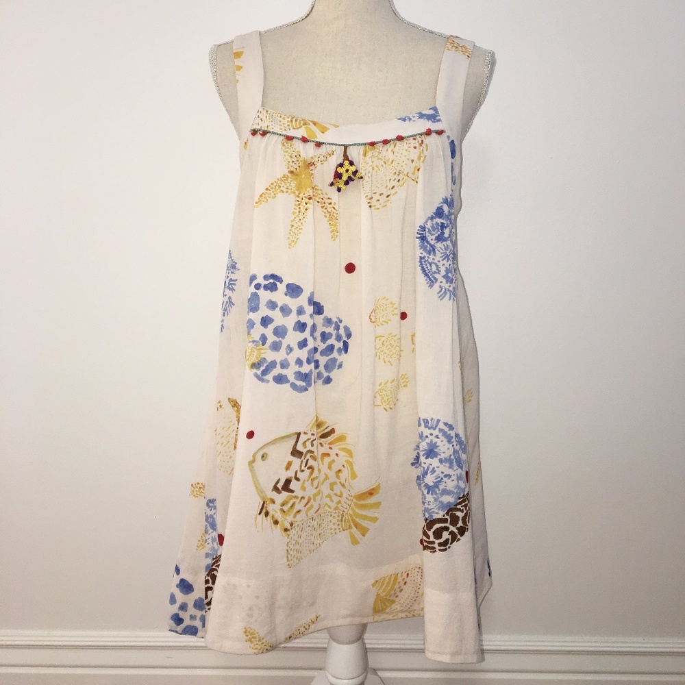 Vanessa Virginia "Sea Life" Mini Dress Size 8